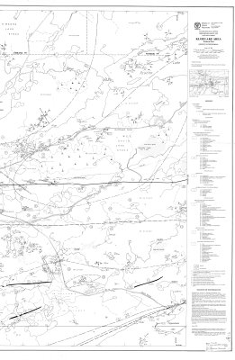 Klob Lake Area (Western Part) : District of Thunder Bay (Right half of map)