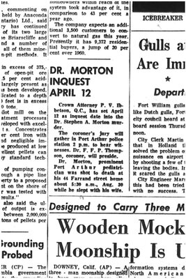 Dr. Morton Inquest April 12