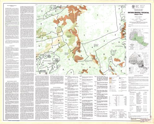 Ontario Mineral Potential : Nipigon Sheet