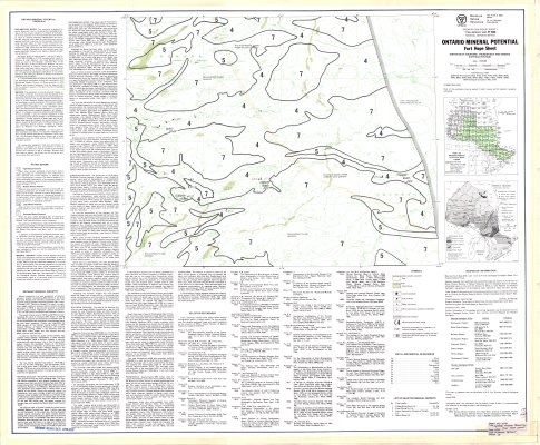 Ontario Mineral Potential : Fort Hope Sheet