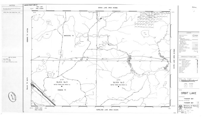 Orbit Lake : District of Thunder Bay