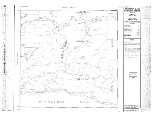 Area of Wabindon Lake Hardwick & Robbins Twps. : District of Thunder Bay