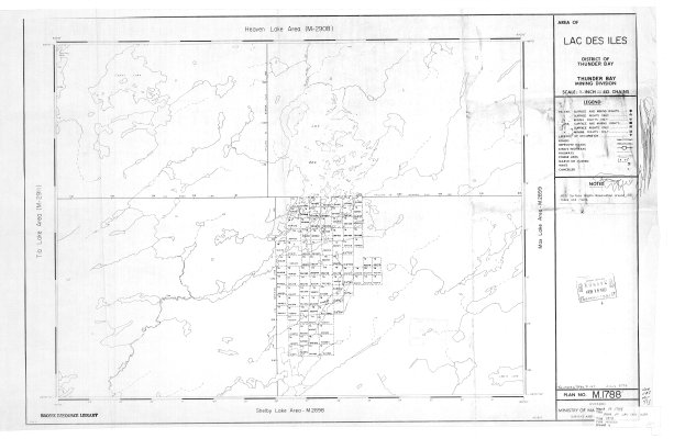 Area of Lac Des Iles : District of Thunder Bay