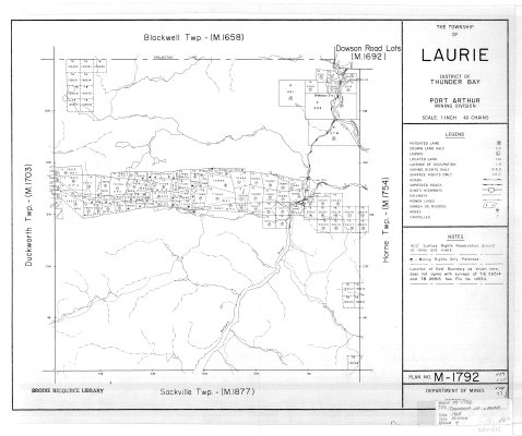 The Township of Laurie : District of Thunder Bay