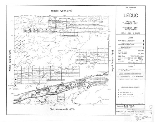 The Township of Leduc : District of Thunder Bay