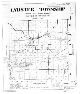 Lybster Township : District of Thunder Bay