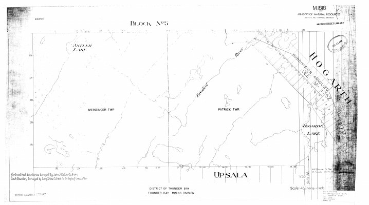 Meinzinger Twp. and Patrick Twp. : District of Thunder Bay