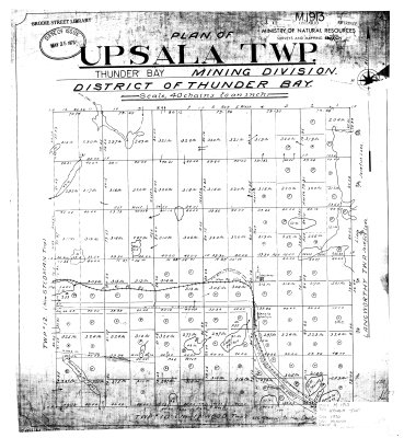 Plan of Upsala Twp.