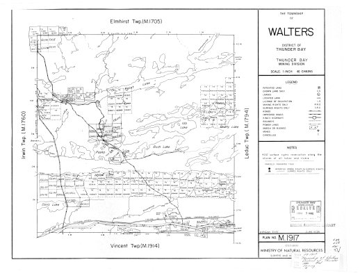 The Township of Walters : District of Thunder Bay