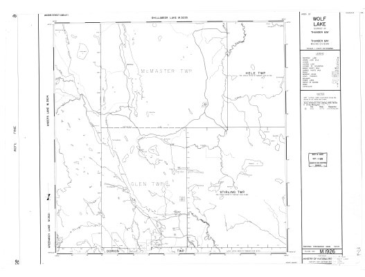 Wolf Lake : District of Thunder Bay