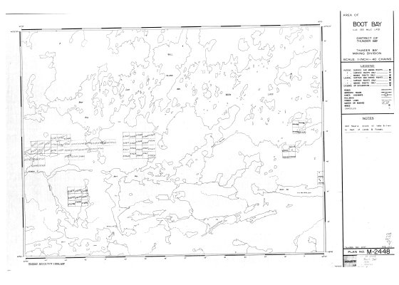 Area of Boot Bay (Lac Des Mille Lacs) : District of Thunder Bay