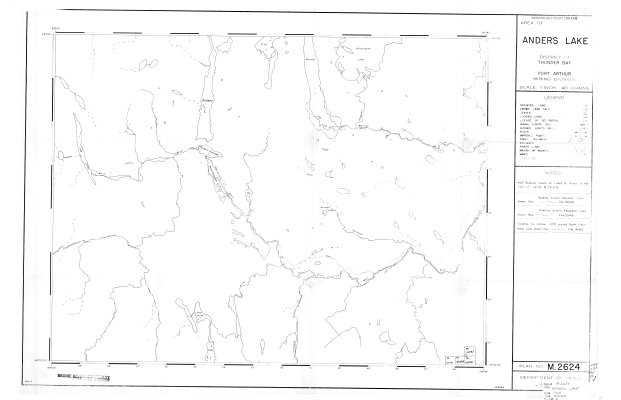 Area of Anders Lake : District of Thunder Bay