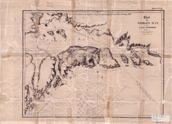 Chart of Nepigon Bay : Lake Superior