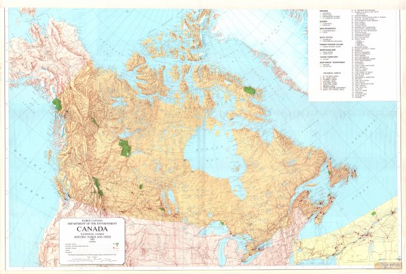 Canada National Parks, Historic Parks and Sites