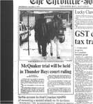 McQuaker trial will be held in Thunder Bay : court ruling