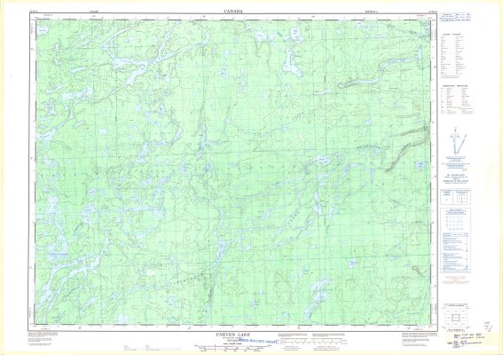 Uneven Lake : Thunder Bay District