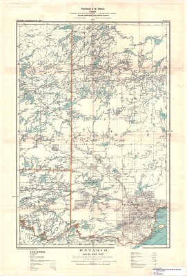 Ontario : English River Sheet : Parts of Thunder Bay, Rainy River, Kenora and Patricia Districts