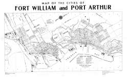 Map of the Cities of Fort William and Port Arthur