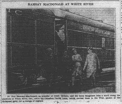 Ramsay MacDonald at White River