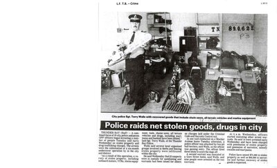 Police Raids Net Stolen Goods, Drugs In City