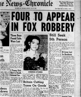 Four To Appear In Fox Robbery