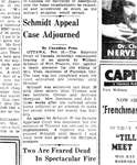 Schmidt Appeal Case Adjourned