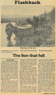 The lion that fell