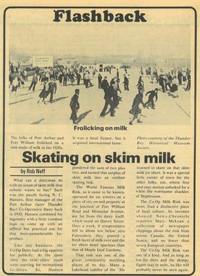 Skating on skim milk