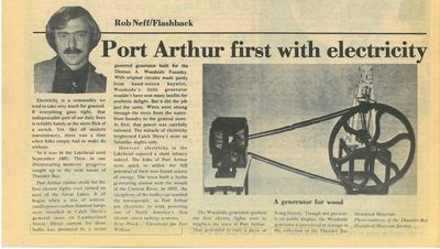 Port Arthur first with electricity