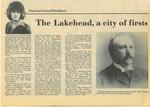 The Lakehead, a city of firsts