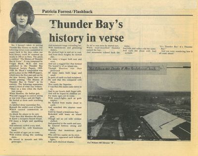 Thunder Bay's history in verse