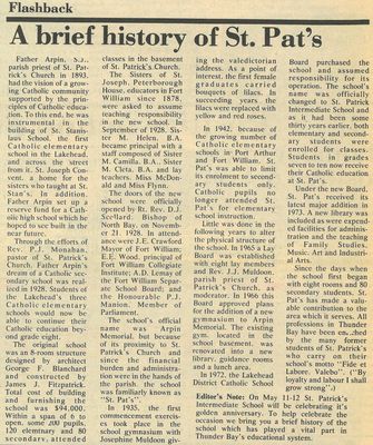 A brief history of St. Pat's