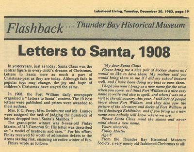 Letters to Santa, 1908