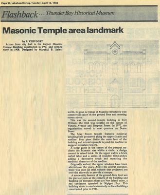 Masonic Temple area landmark