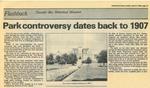 Park controversy dates back to 1907