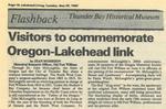 Visitors to commemorate Oregon-Lakehead link