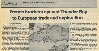 French brothers opened Thunder Bay to European trade and exploration