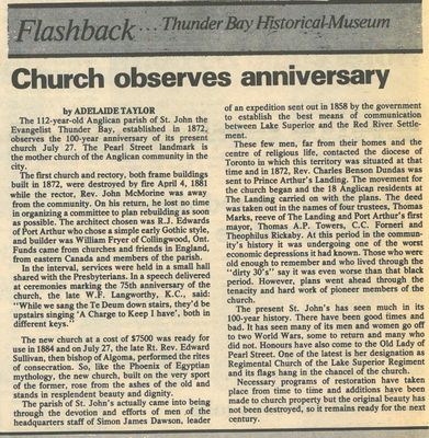 Church observes anniversary