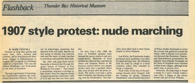 1907 style protest: nude marching