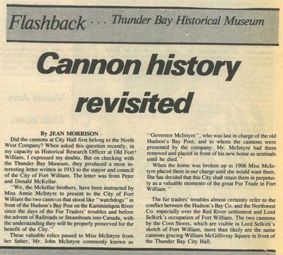 Cannon history revisited