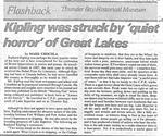 Kipling was struck by 'quiet horror' of Great Lakes