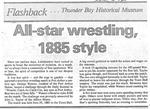 All-star wrestling, 1885 style