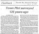 Town Plot surveyed 125 years ago