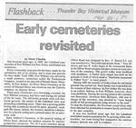 Early cemeteries revisited