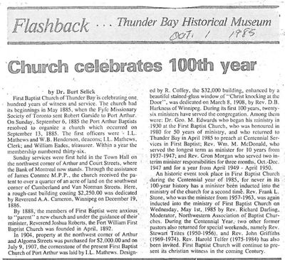 Church celebrates 100th year