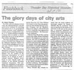 The glory days of city arts