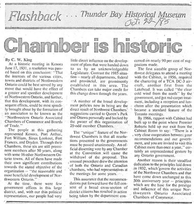 Chamber is historic