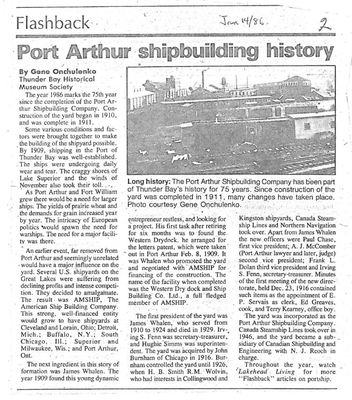 Port Arthur shipbuilding history