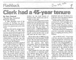 Clerk had a 45-year tenure