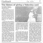 The history of giving a Valentine card